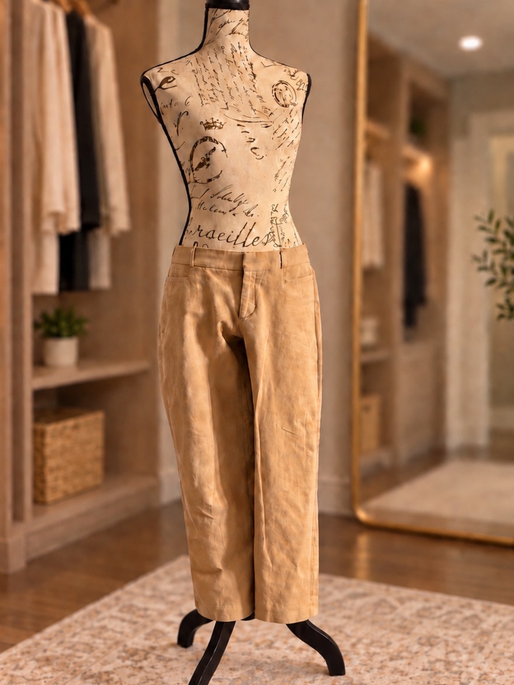 Banana Republic Petite Tan Cropped Pants Size 6P